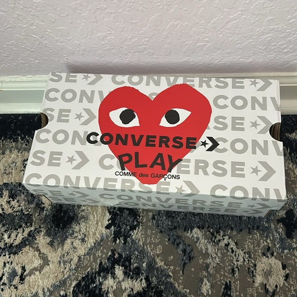 COMME des GARCONS blue converse with black heart. - Picture 4 of 7
